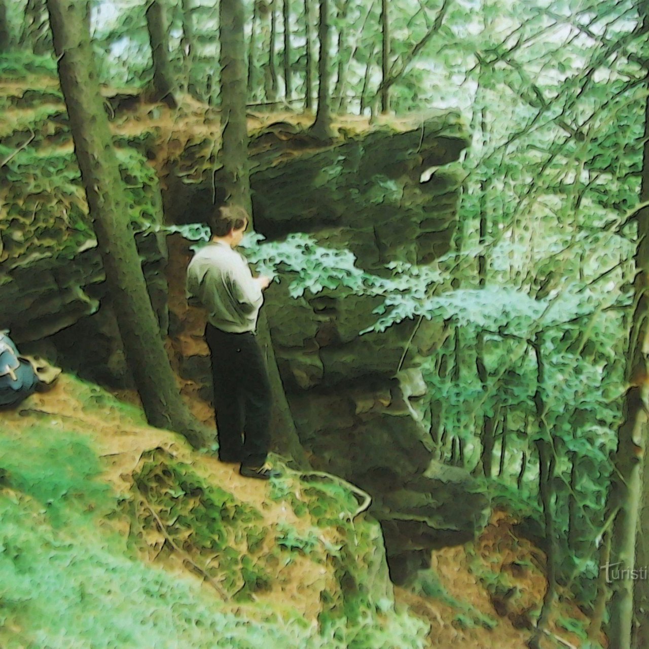Mrazový srub - ( Vlčia skala ) - pod vrchem Súlov v Beskydech