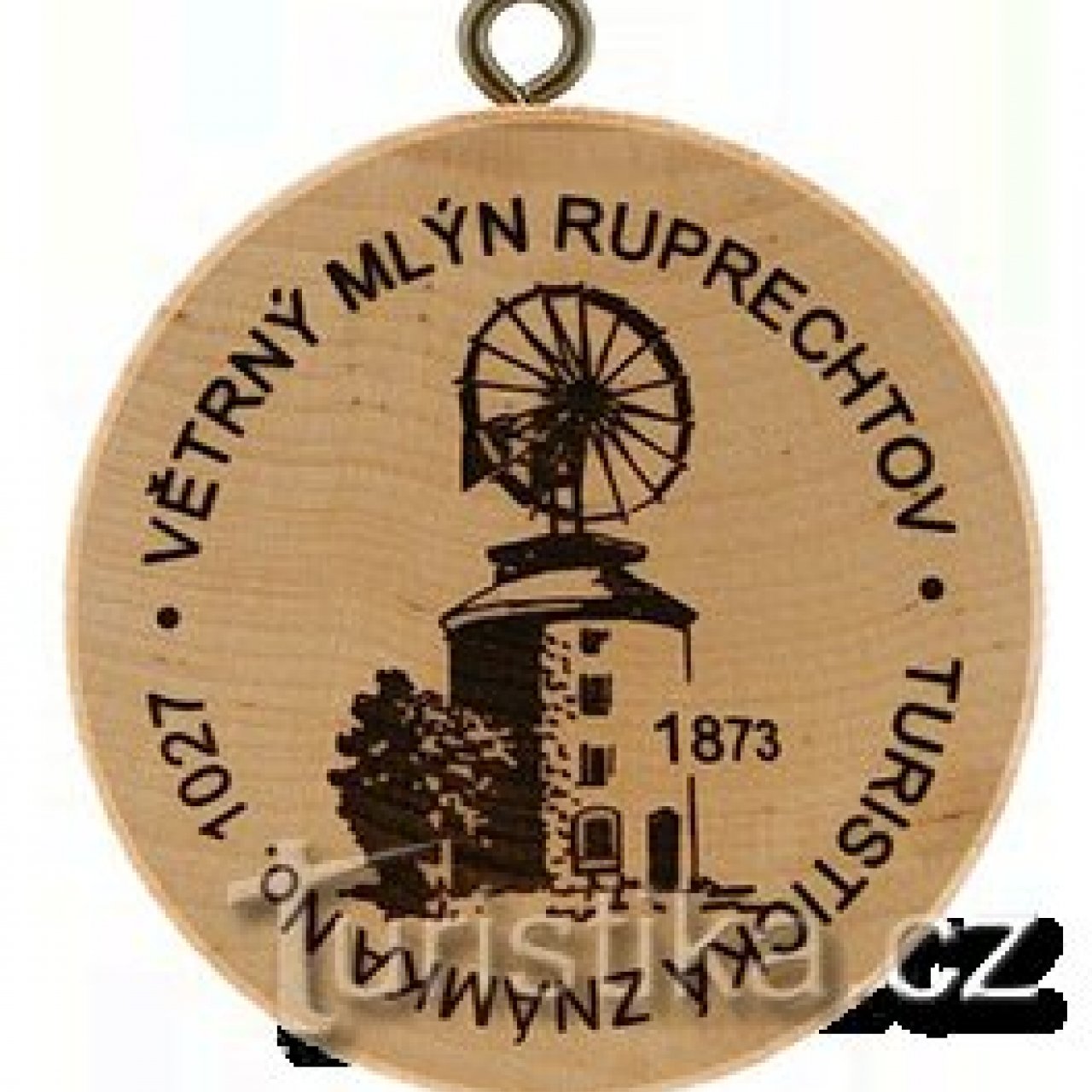 Turistická známka č. 1027 - Větrný mlýn Ruprechtov
