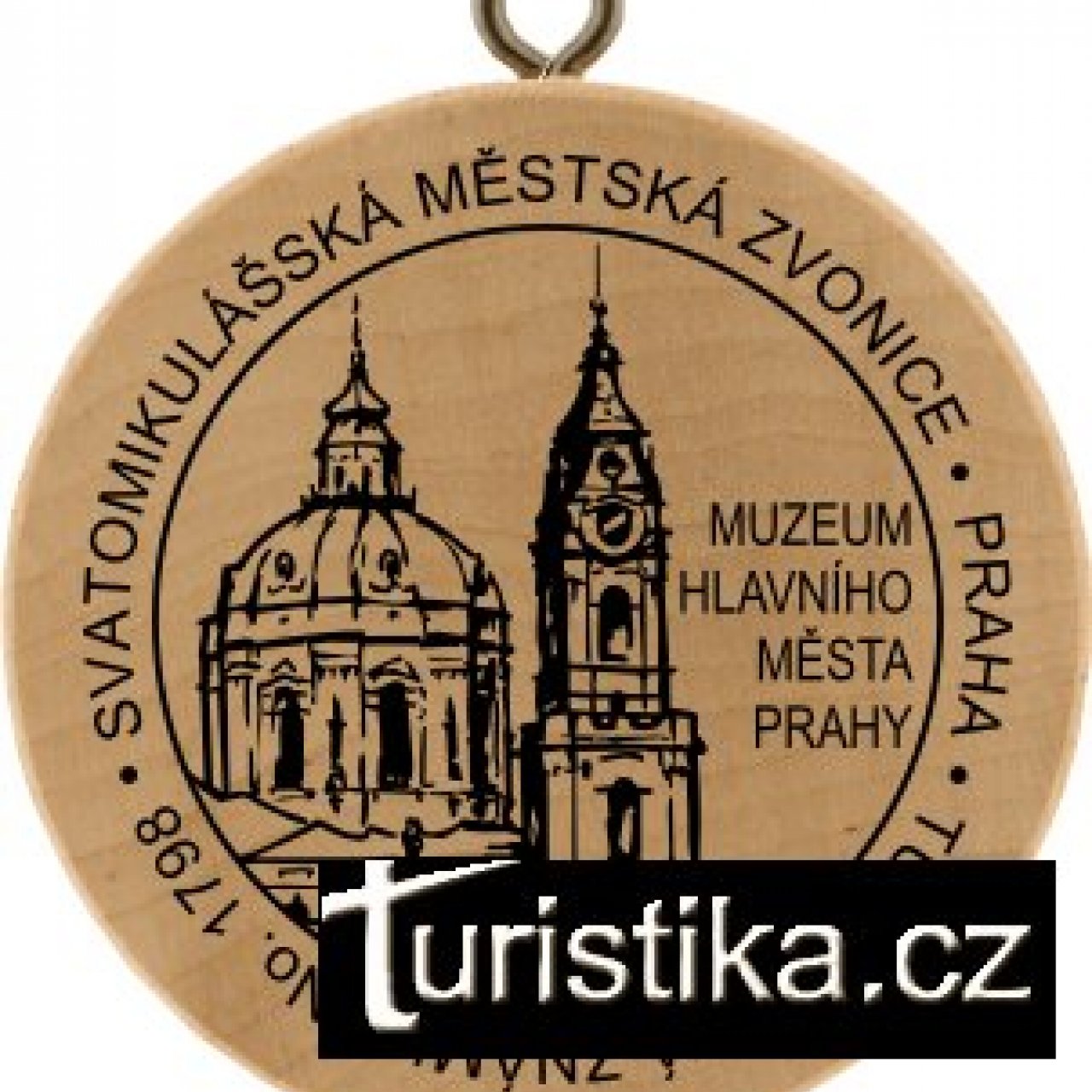 Turistická známka č. 1798 - Svatomikulášská městská zvonice, Praha
