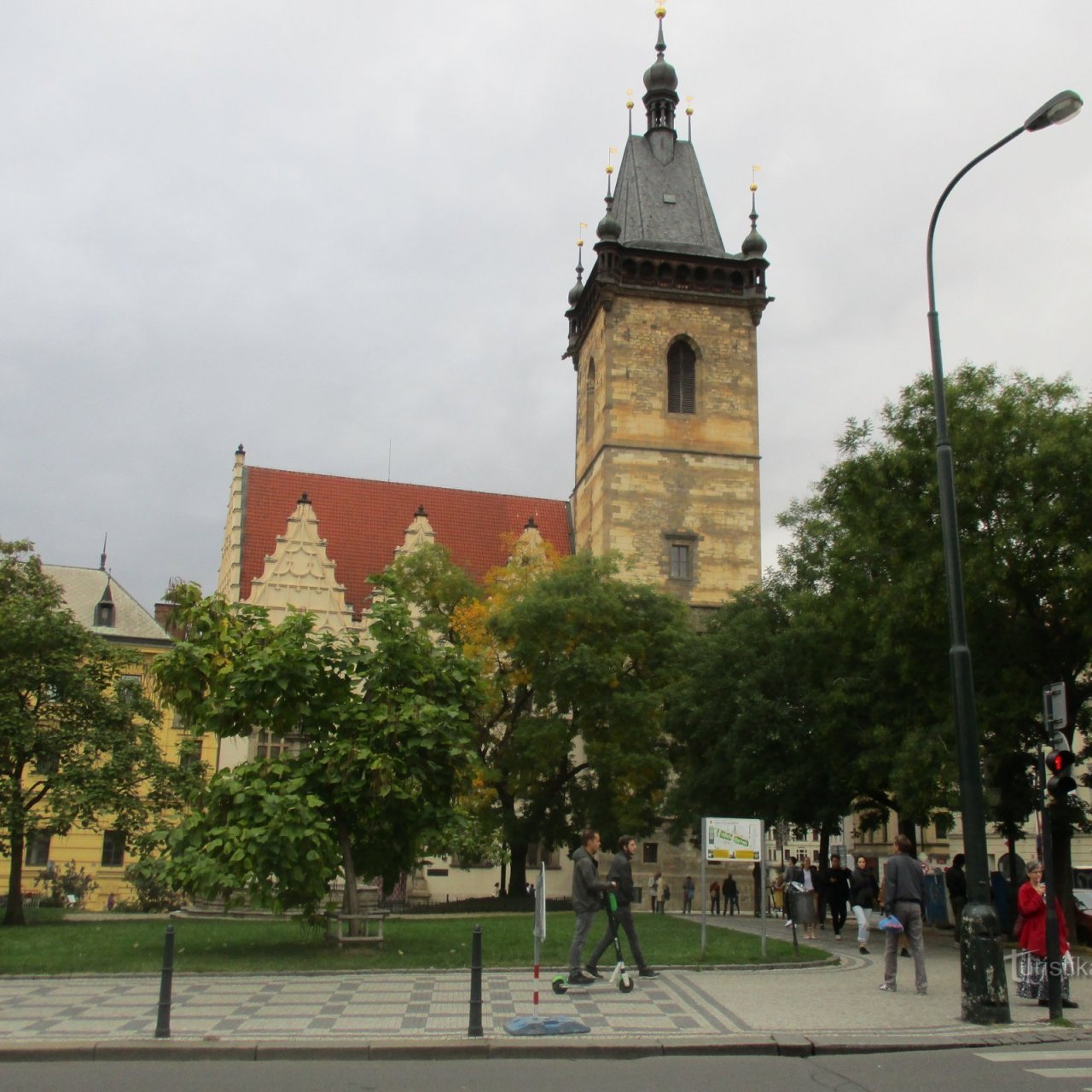 Praha - Novomestská radnica s vežou