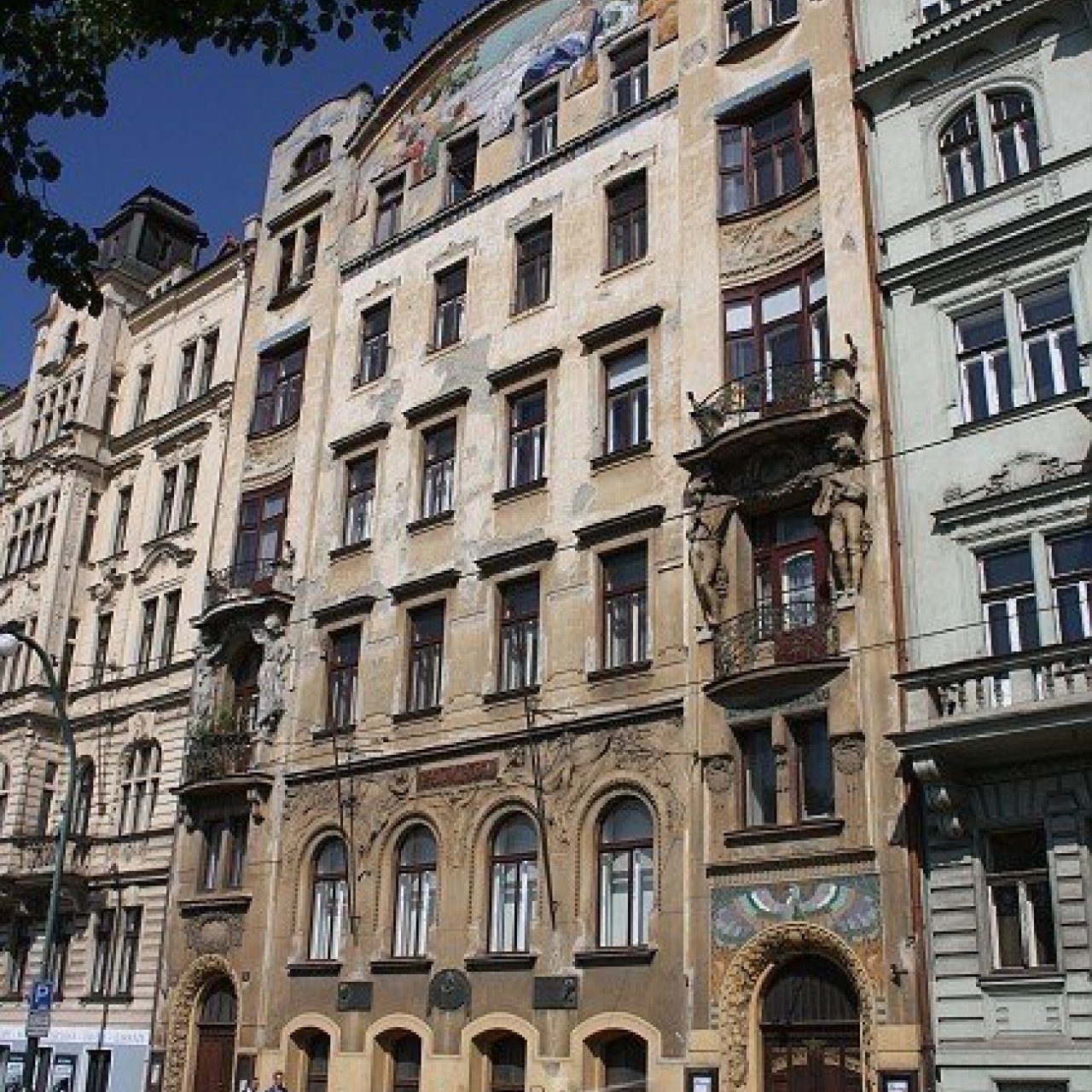 Praha, Nové Město - dům zpěváckého spolku Hlahol