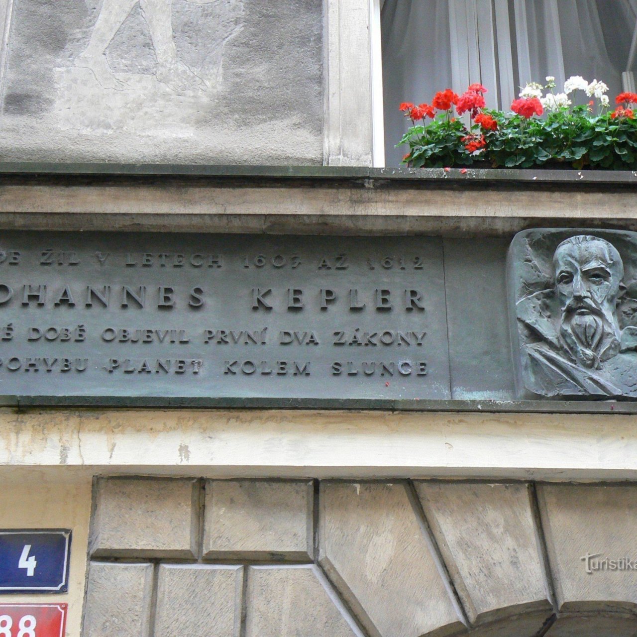 Praha 1 - Karlova 4 - pamětní deska Johannes Kepler