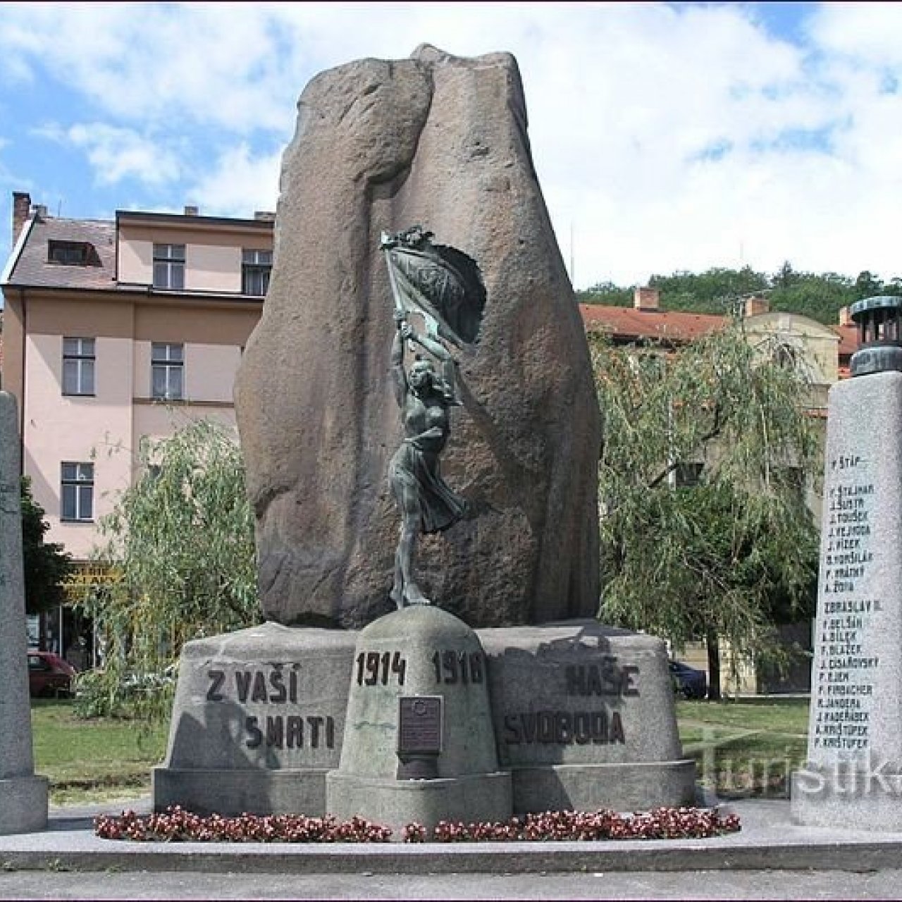Praha, Zbraslav - památník obětem I. světové války