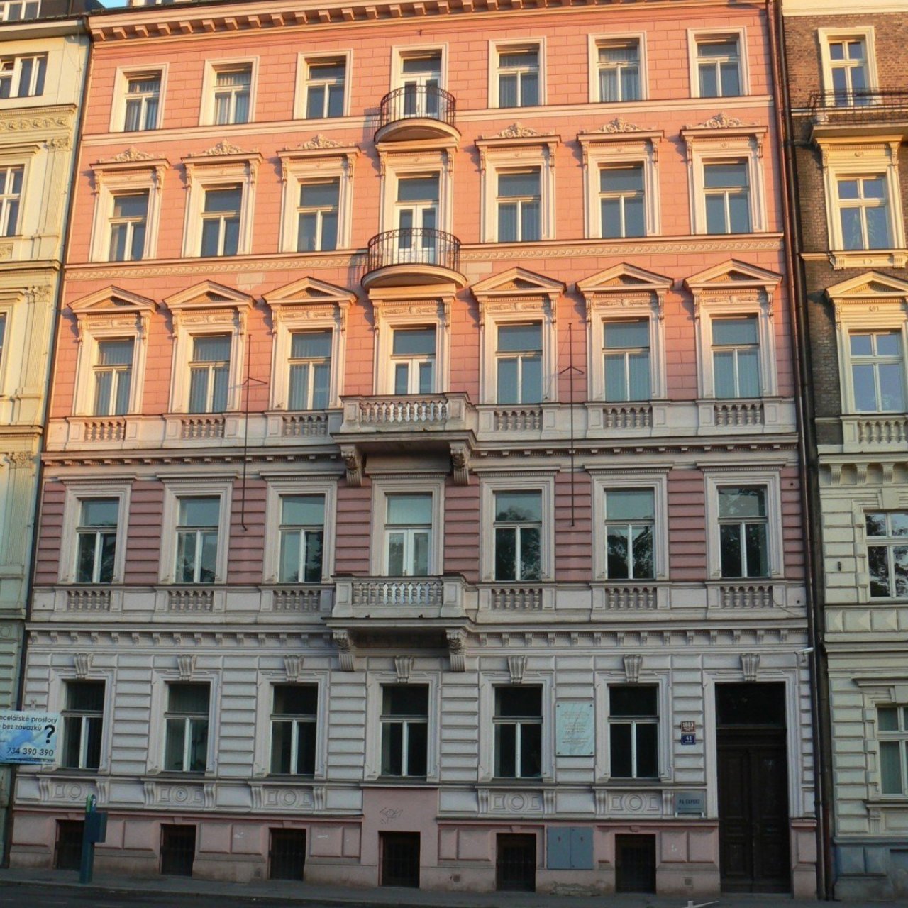 Praha 1 - Opletalova - pamětní deska Franz Werfel