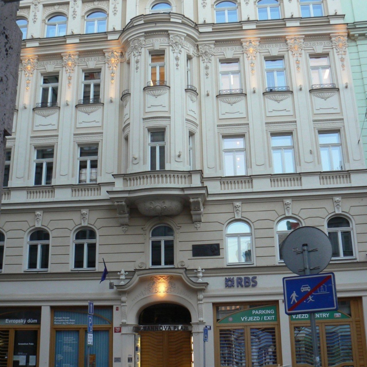 Praha 1 - Jungmannova - pamětní deska Karel Sabina