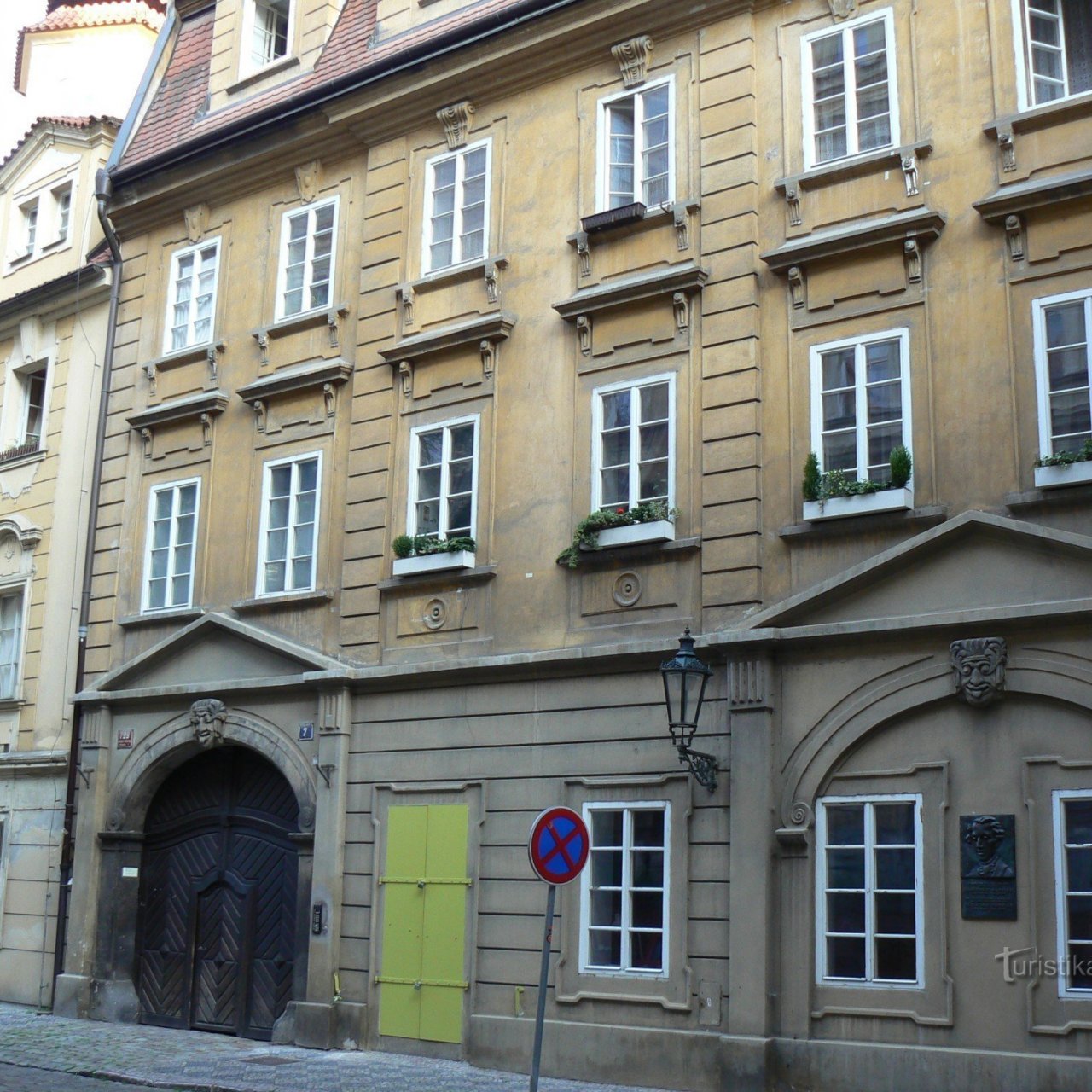 Praha 1 - U obecního dvora - pamětní deska Christian Doppler