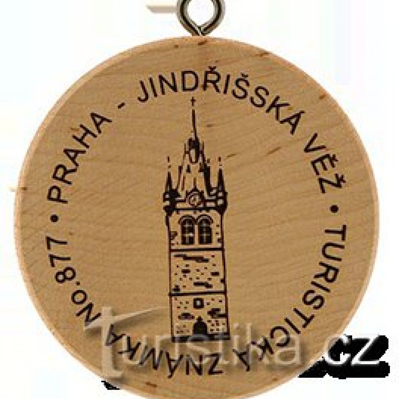 Turistická známka č. 877 - Jindřišská věž - Praha