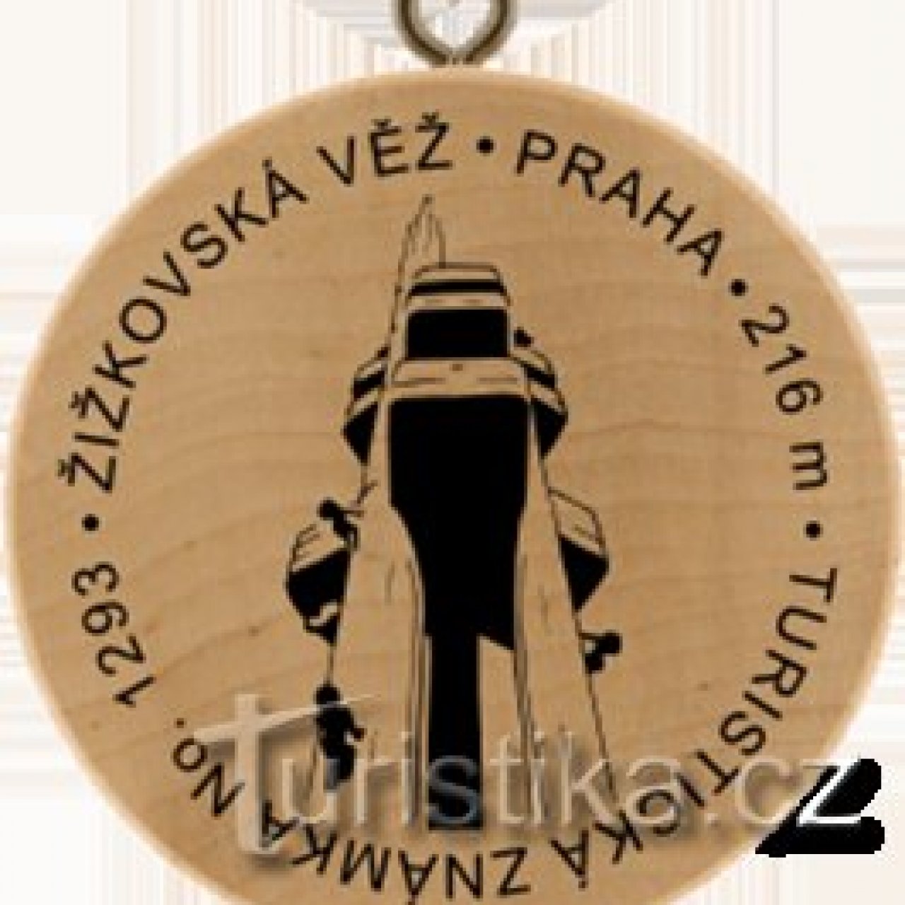 Turistická známka č. 1293 - Žižkovská věž, 216m, Praha