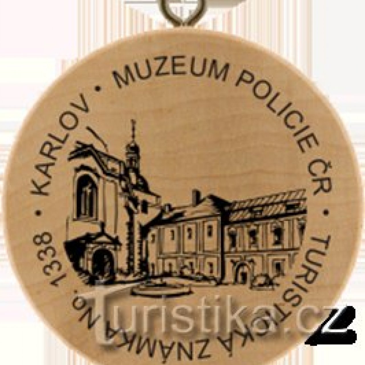 Turistická známka č. 1338 - Karlov, muzeum policie