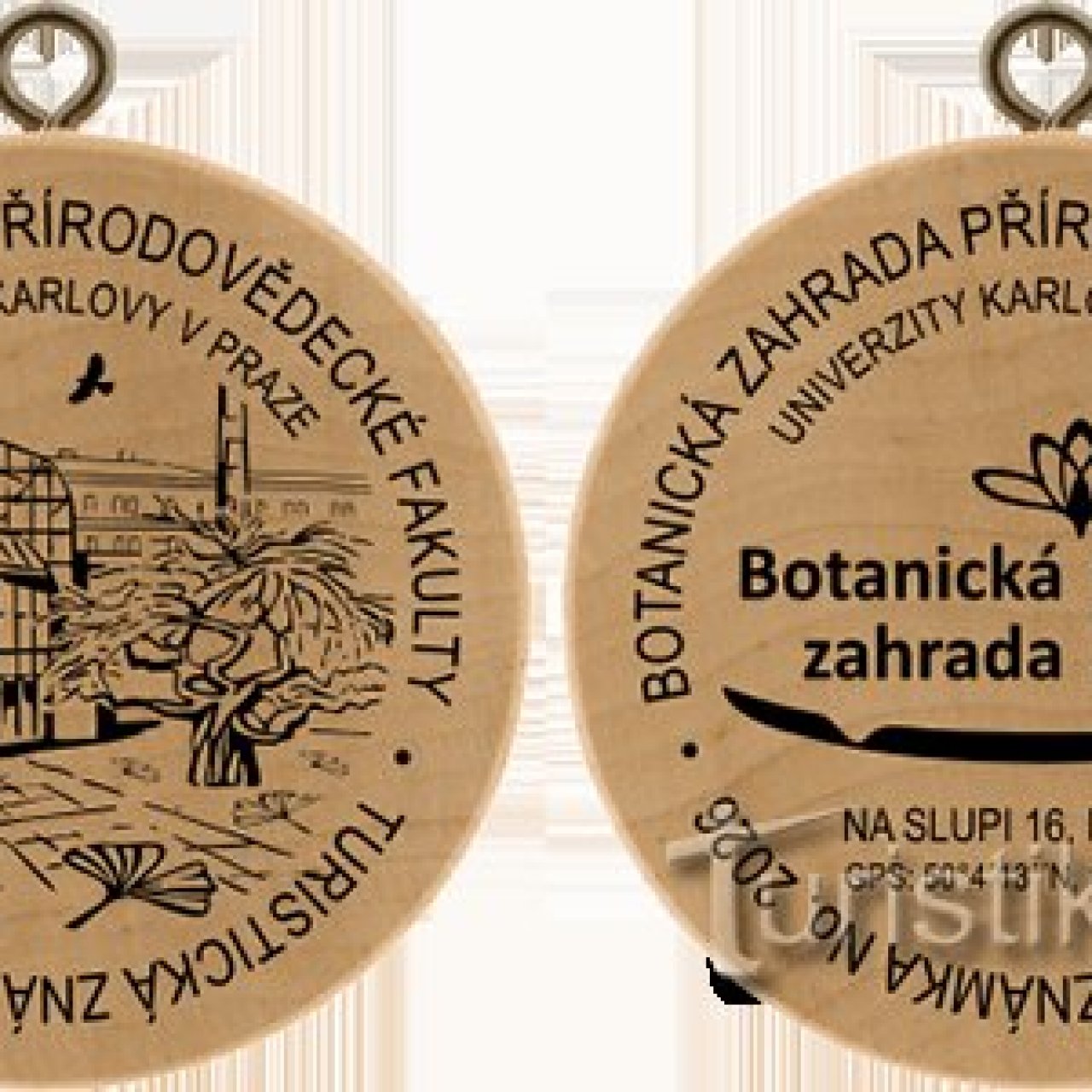 Turistická známka č. 2026 - Botanická zahrada Na Slupi, Praha
