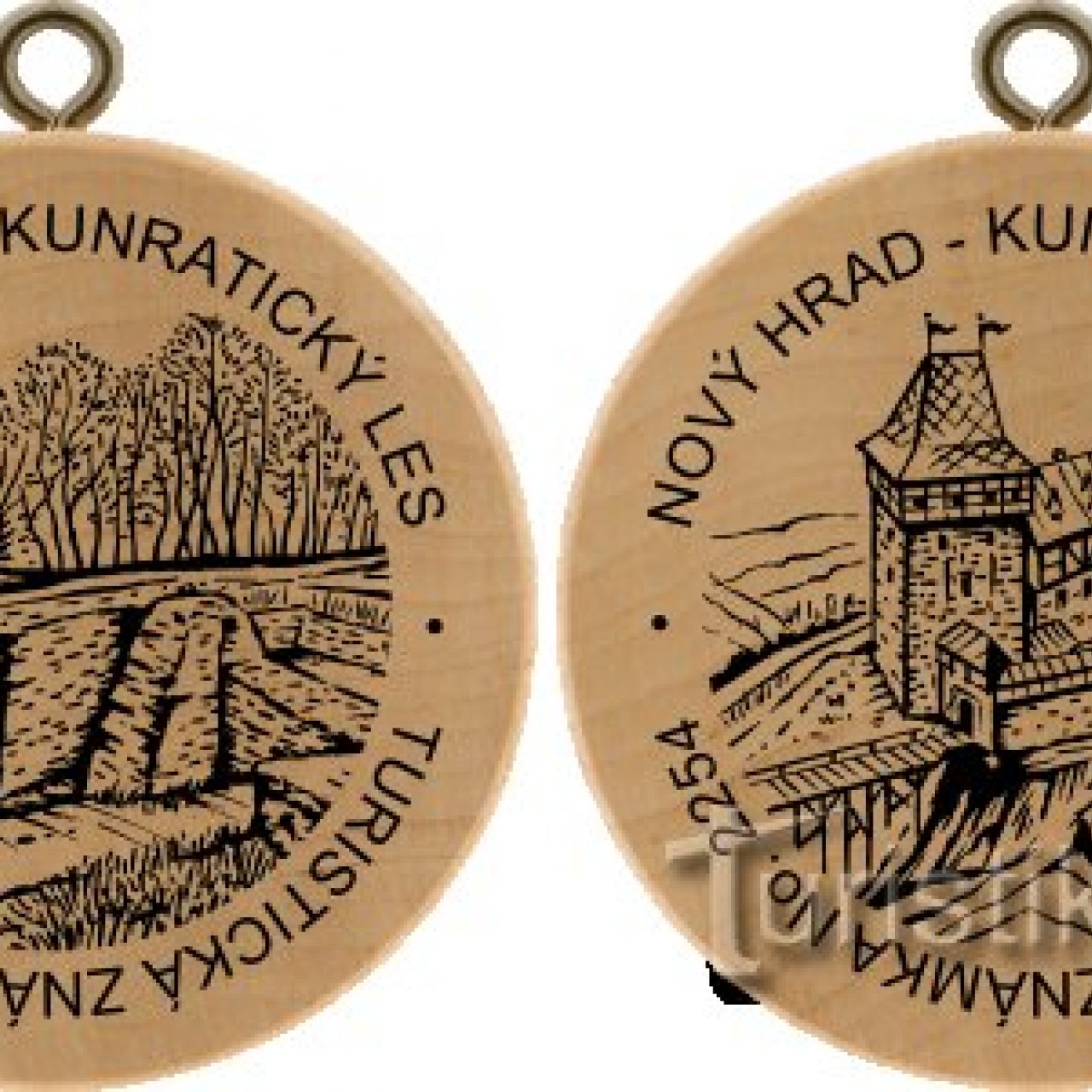 Turistická známka č. 2254 - Nový hrad - Kunratický les