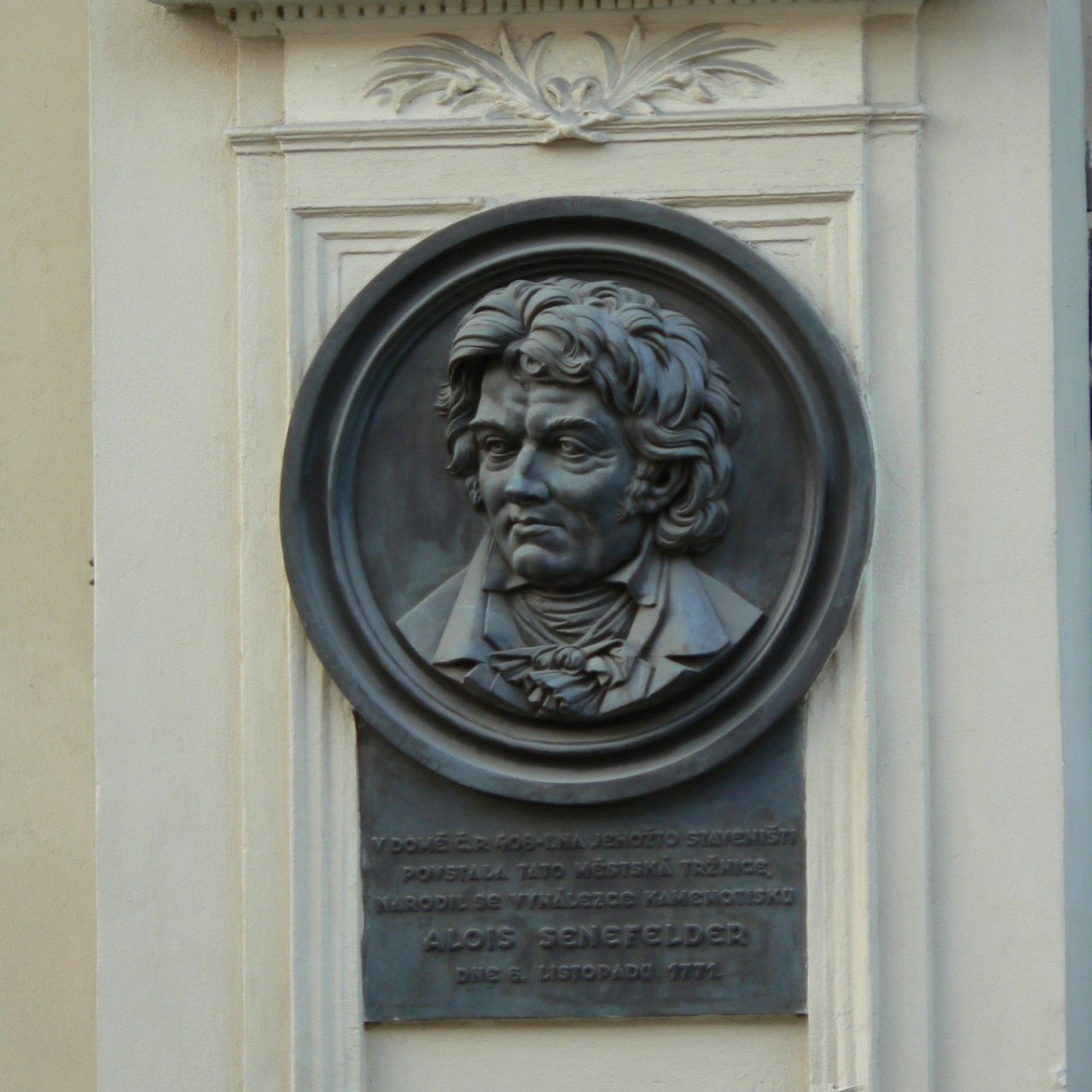 Praha 1 - Rytířská - pamětní deska Alois Senefelder