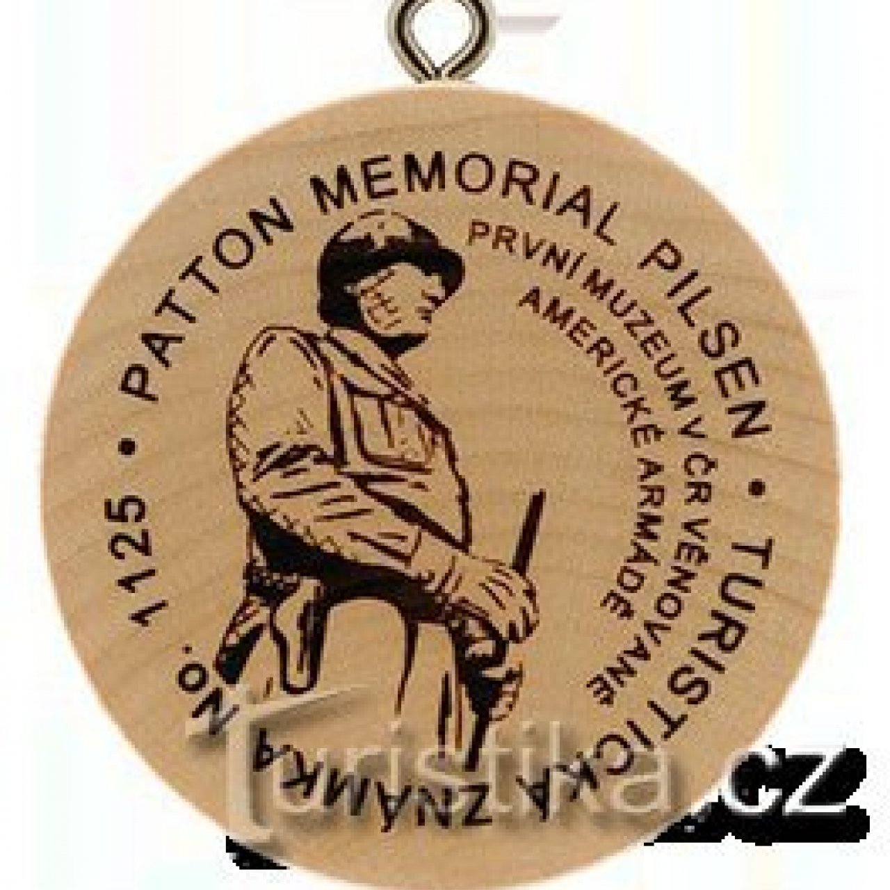 Turistická známka č. 1125 - Patton Memorial Pilsen