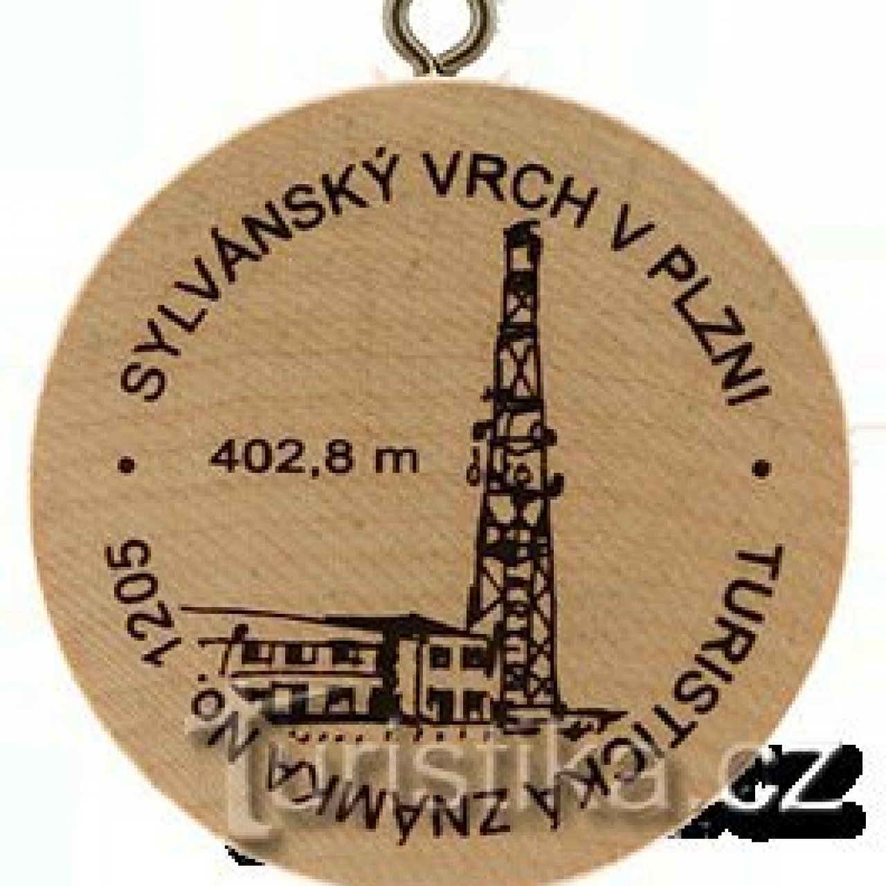 Turistická známka č. 1205 - Sylvánský vrch v Plzni