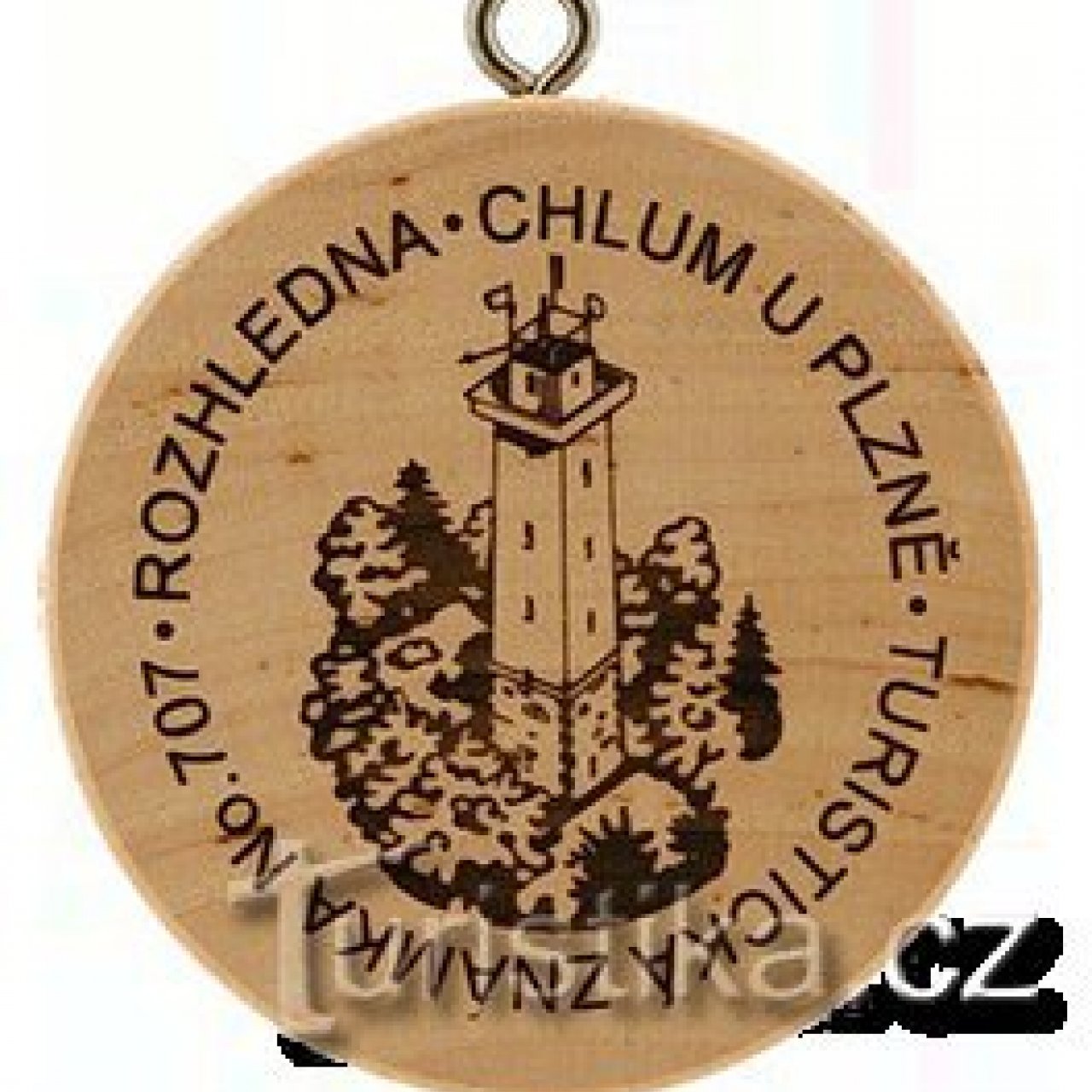 Turistická známka č. 707 - Chlum u Plzně