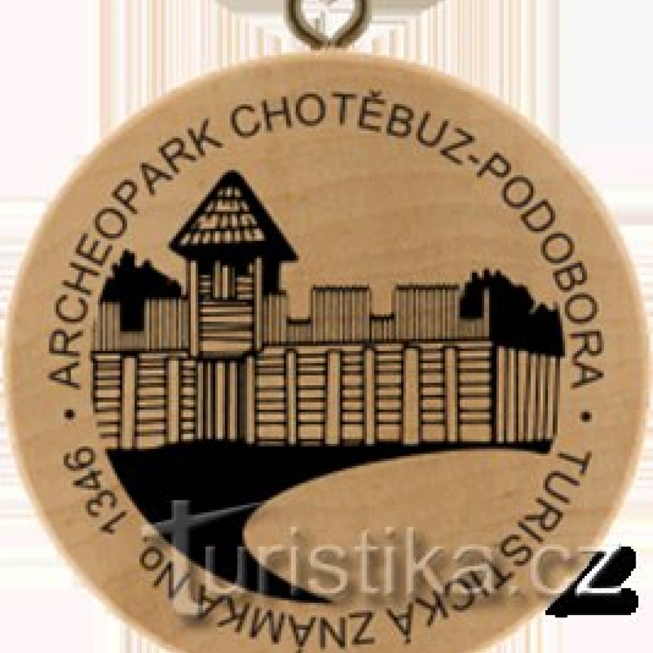 Turistická známka č. 1346 - Muzeum Těšínska Archeopark Chotěbuz Podobora
