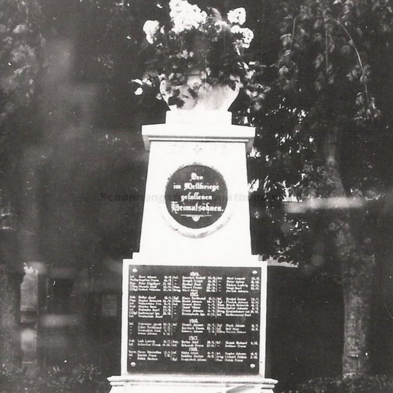 Úsov - Památník padlým v 1. světové válce