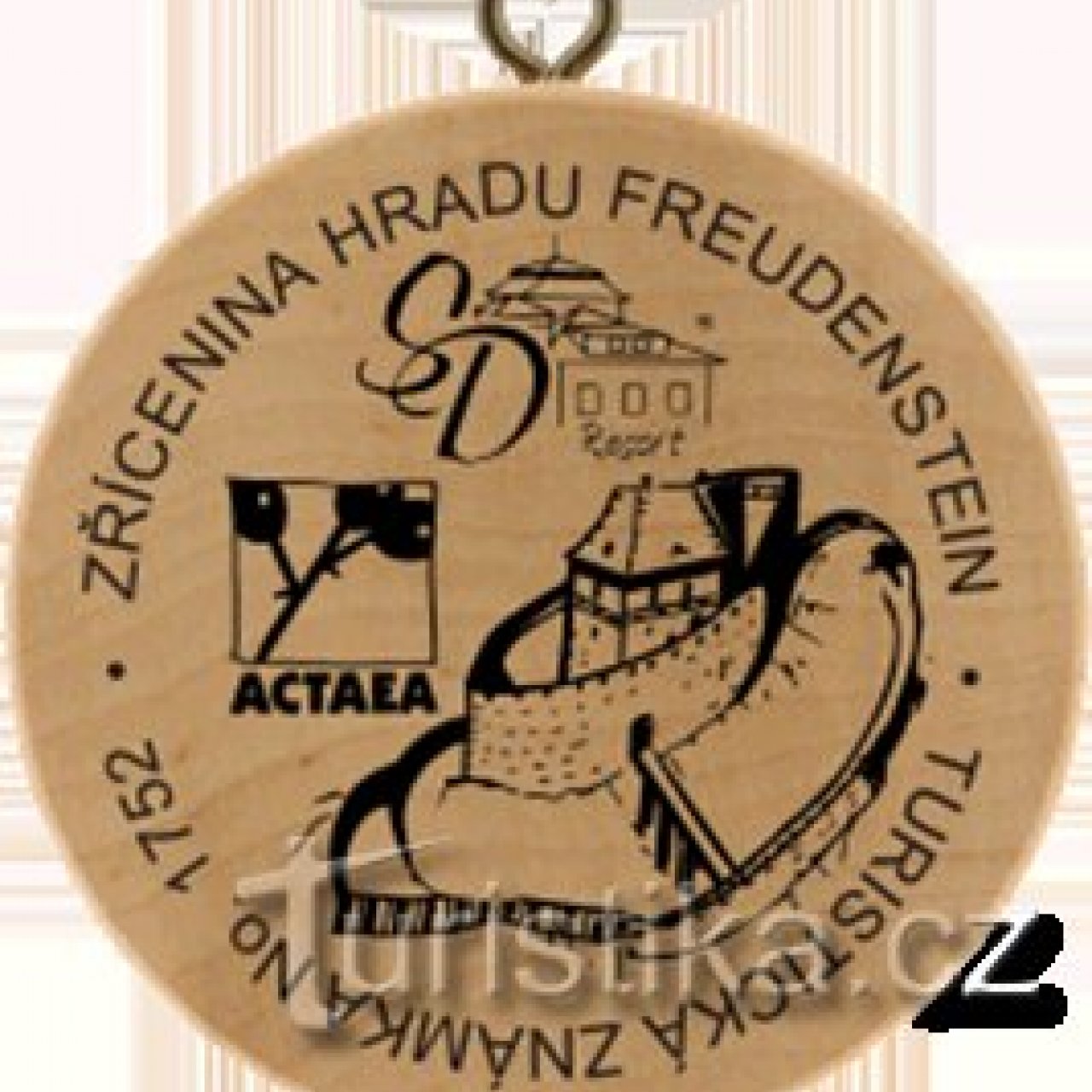 Turistická známka č. 1752 - Zřícenina hradu Freudenstein
