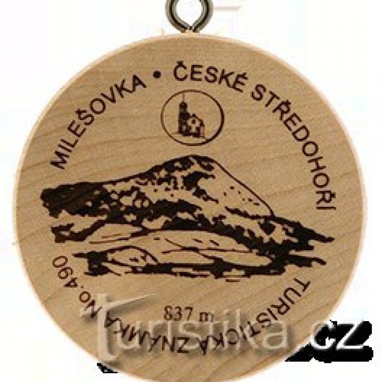Turistická známka č. 490 - Milešovka