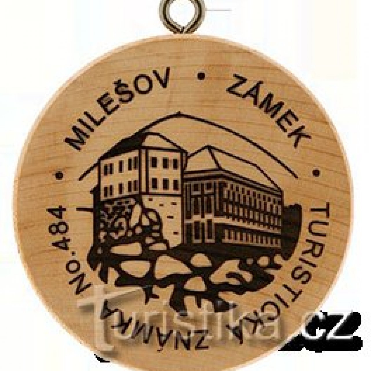 Turistická známka č. 484 - Zámek Milešov
