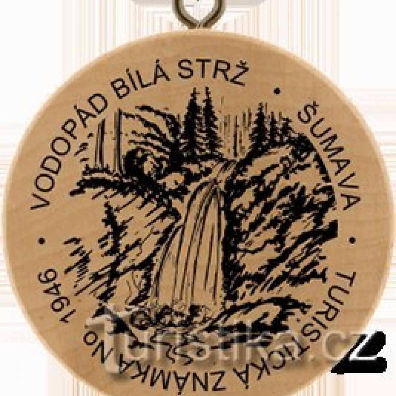 Turistická známka č. 1946 - Vodopád Bílá strž, Šumava