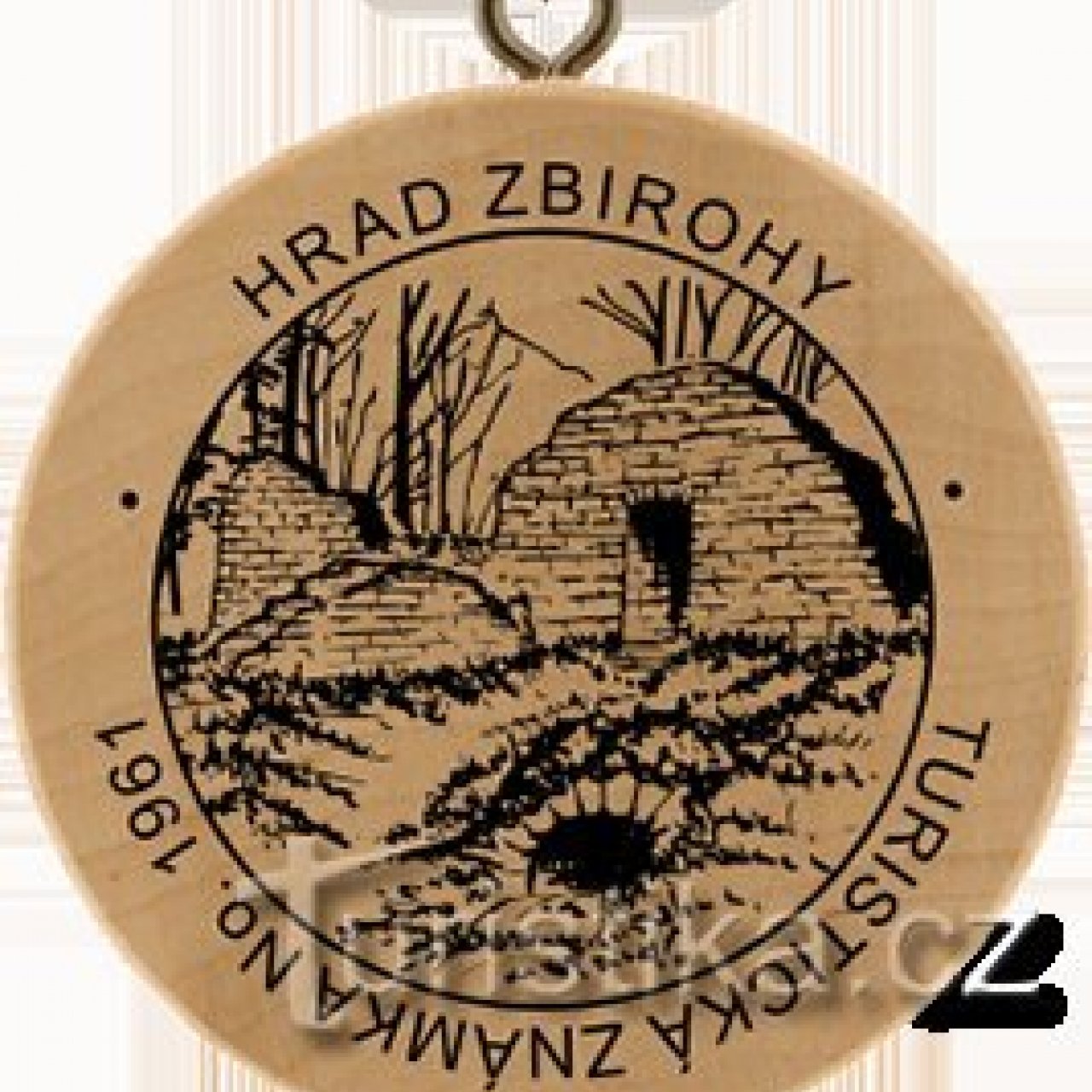 Turistická známka č. 1961 - Hrad Zbirohy