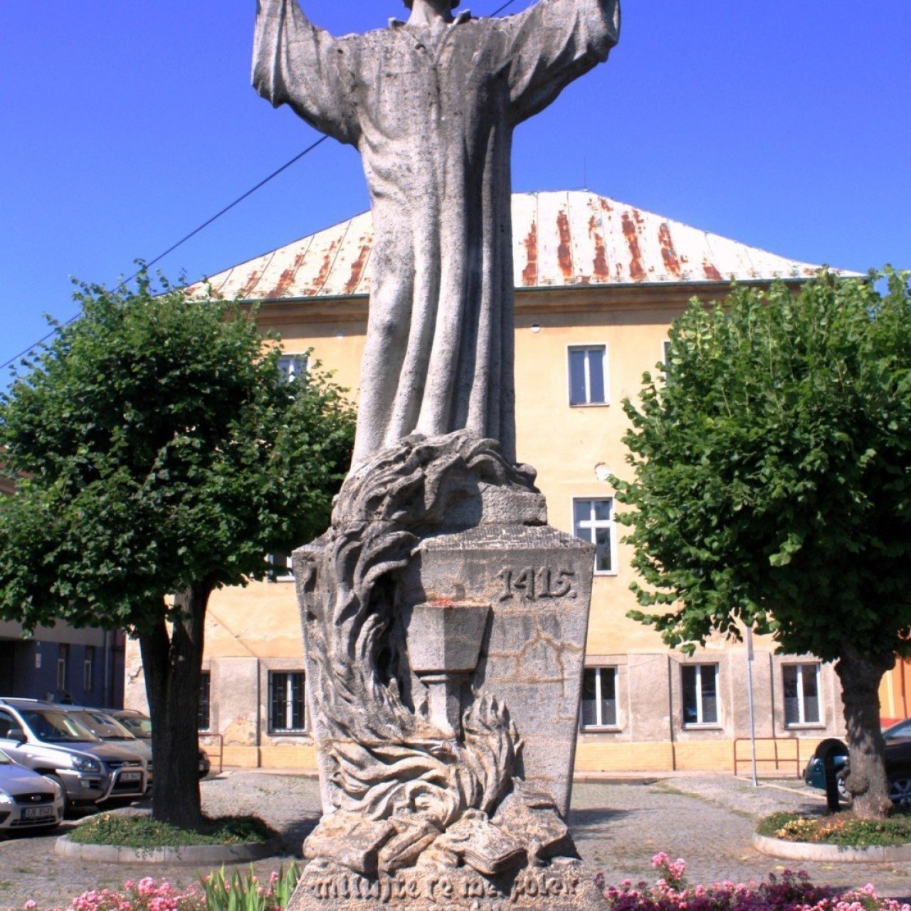 Ledeč nad Sázavou - socha Mistra Jana Husa
