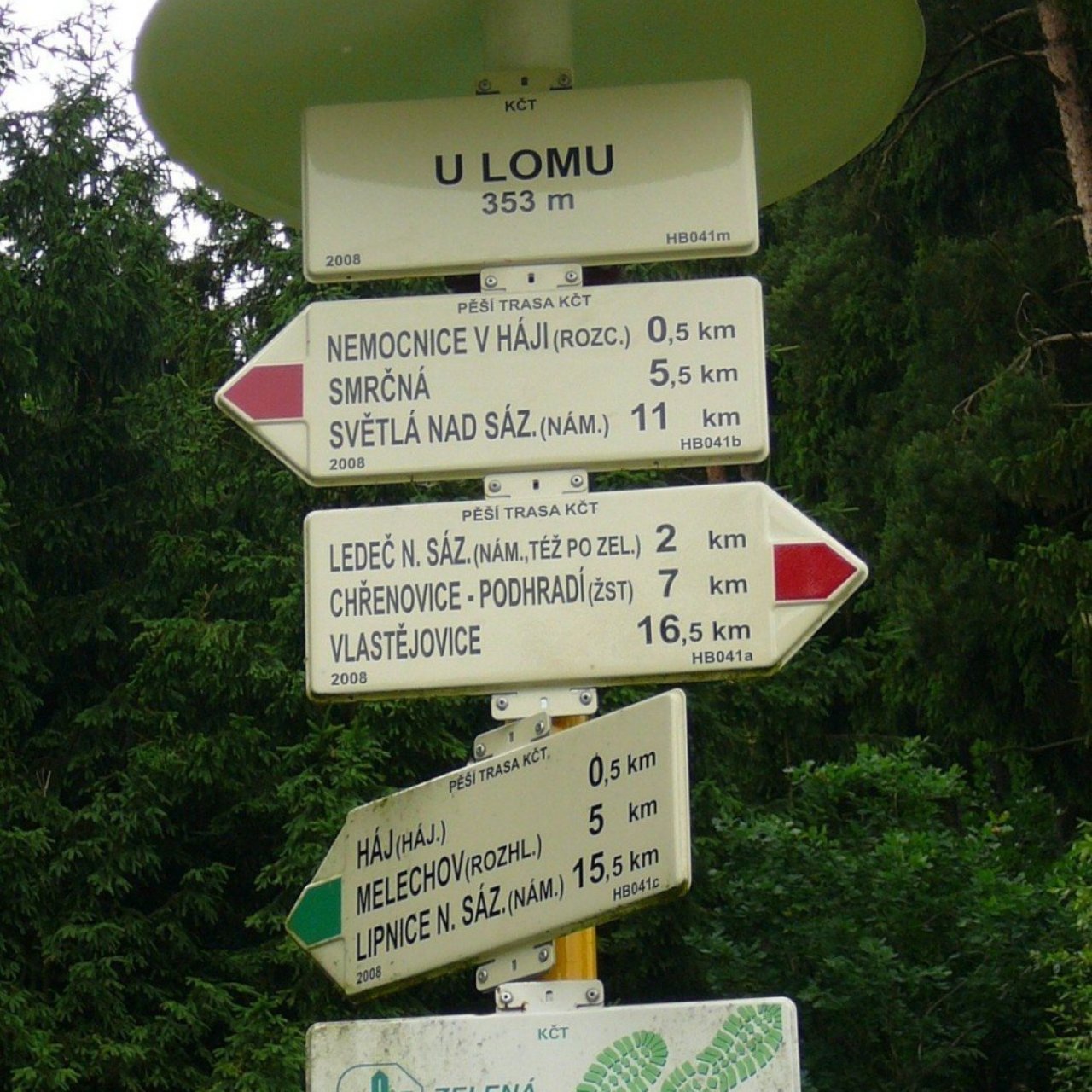 Turistické rozcestí U Lomu