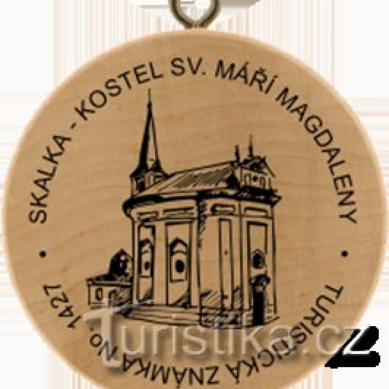 Turistická známka č. 1427 - Skalka - kostel sv. Máří Magdalény