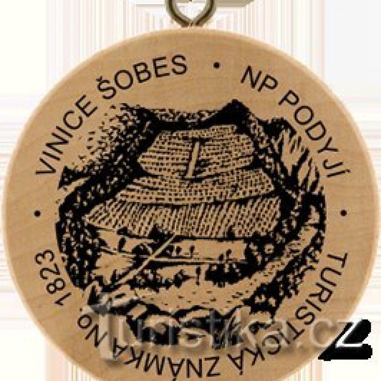 Turistická známka č. 1823 - Vinice Šobes, NP Podyjí