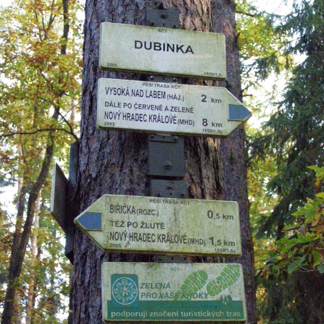 Rozcestí Dubinka - Hradecké lesy